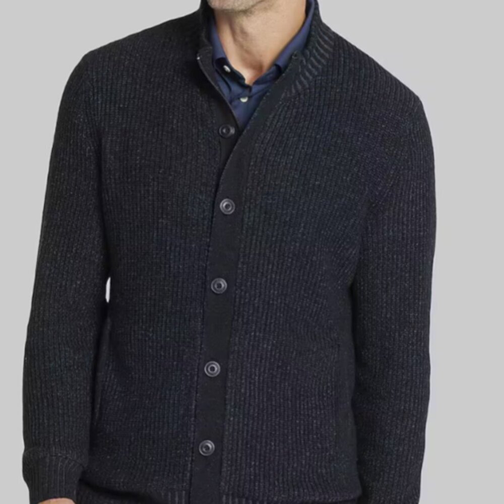 Jos. A. Bank Dark Gray Men's Cardigan Sweater